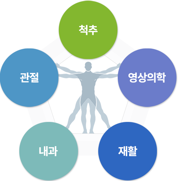 척추 | 관절 | 내과 | 재활 | 영상의학